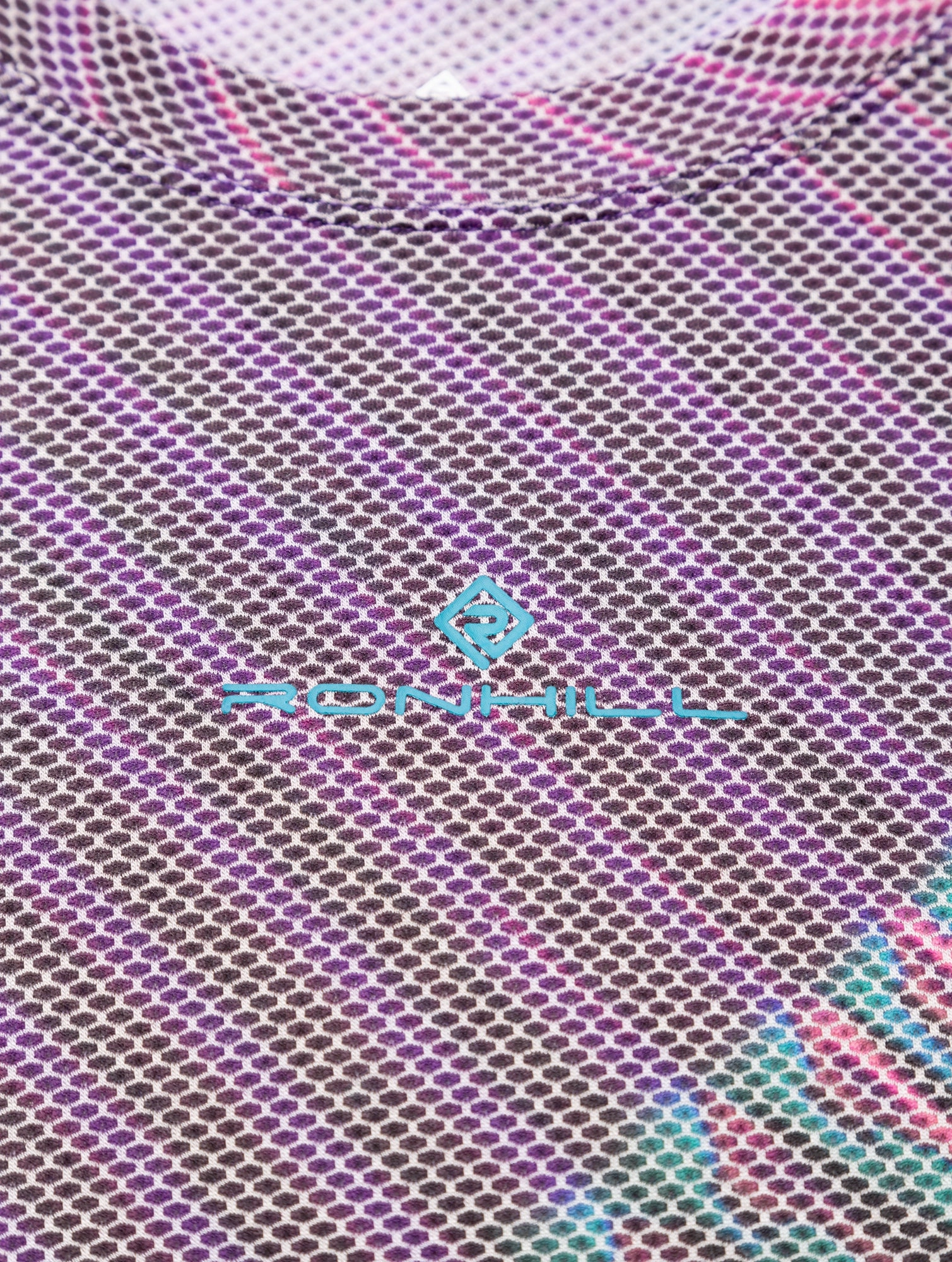 Ronhill Tech Golden Hour Long Sleeve Womens Running Top - Purple Rough texture