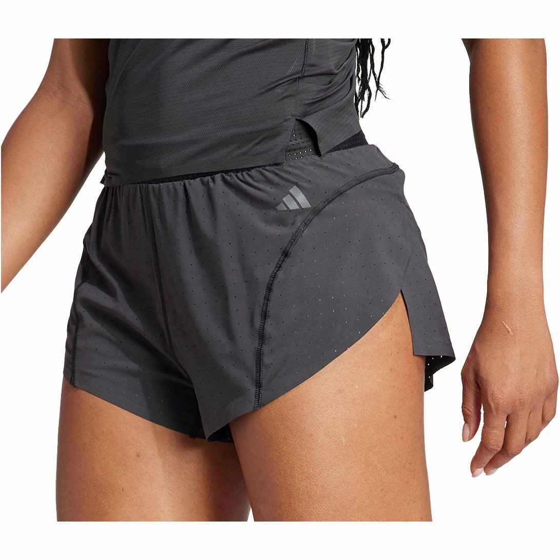 Exclusive Design adidas Adizero Womens Split Running Shorts - Black
