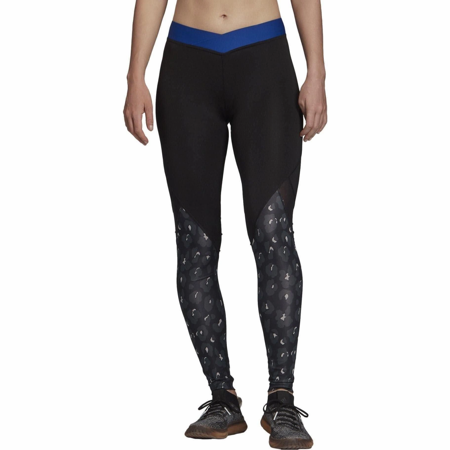 adidas AlphaSkin Iteration Womens Long Training Tights - Black Trend Seeker Rib Knit