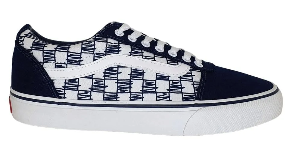 Vans Men's Ward Low Navy Scribble Shoes Sport Inspired Feel Fresh