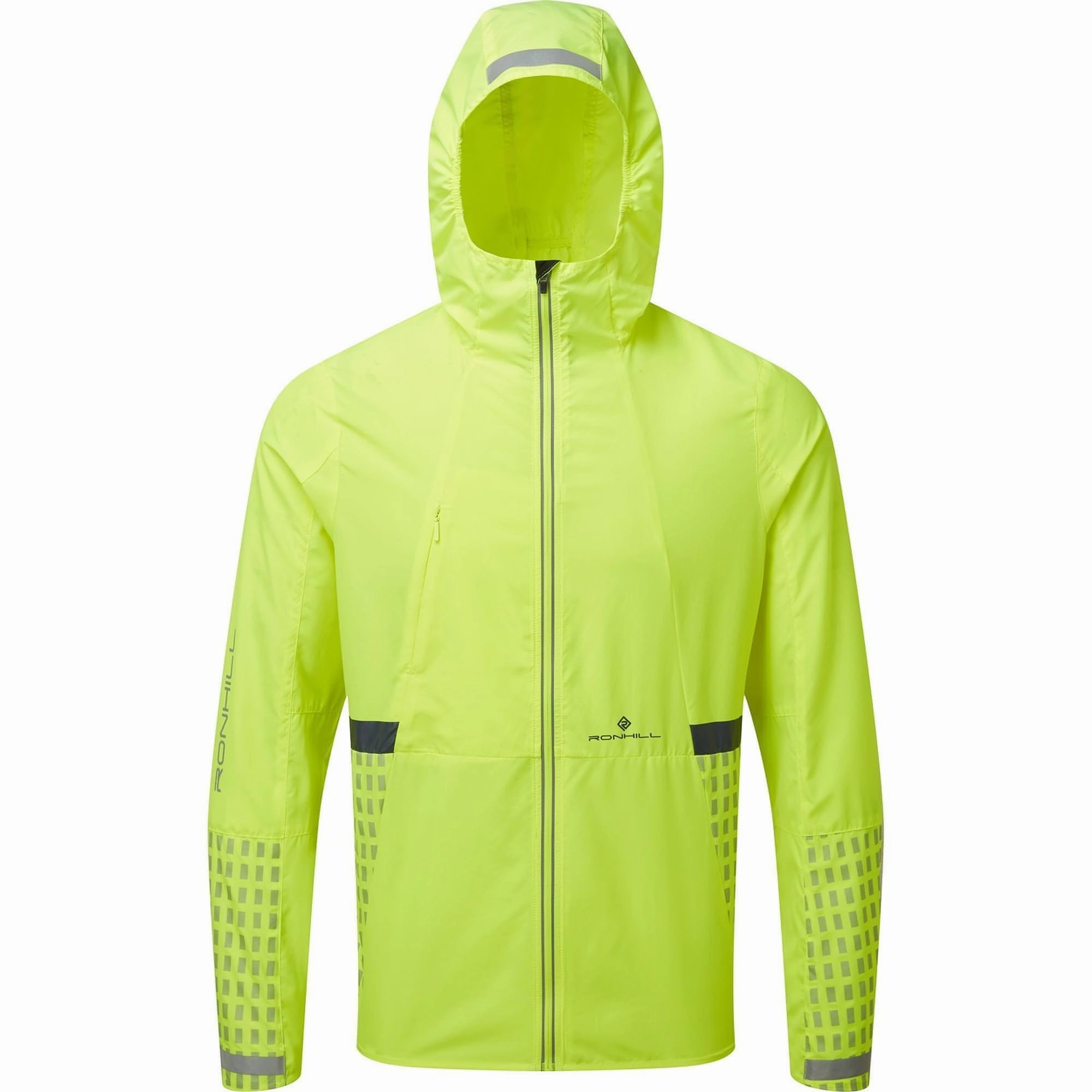 Odor Control Treatment Ronhill Tech Afterhours Mens Running Jacket - Yellow