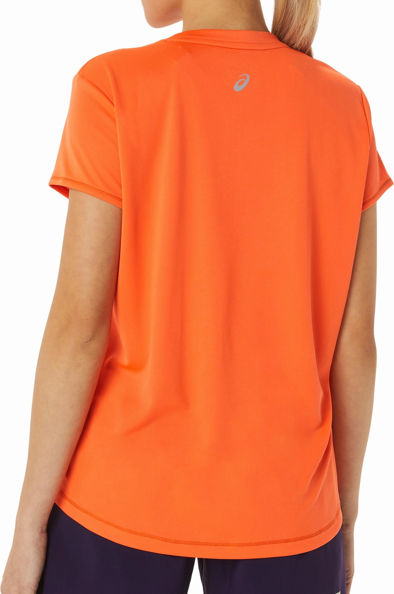 Asics FujiTrail Logo Womens Short Sleeve Running Top - Orange Halloween Casual Vibe