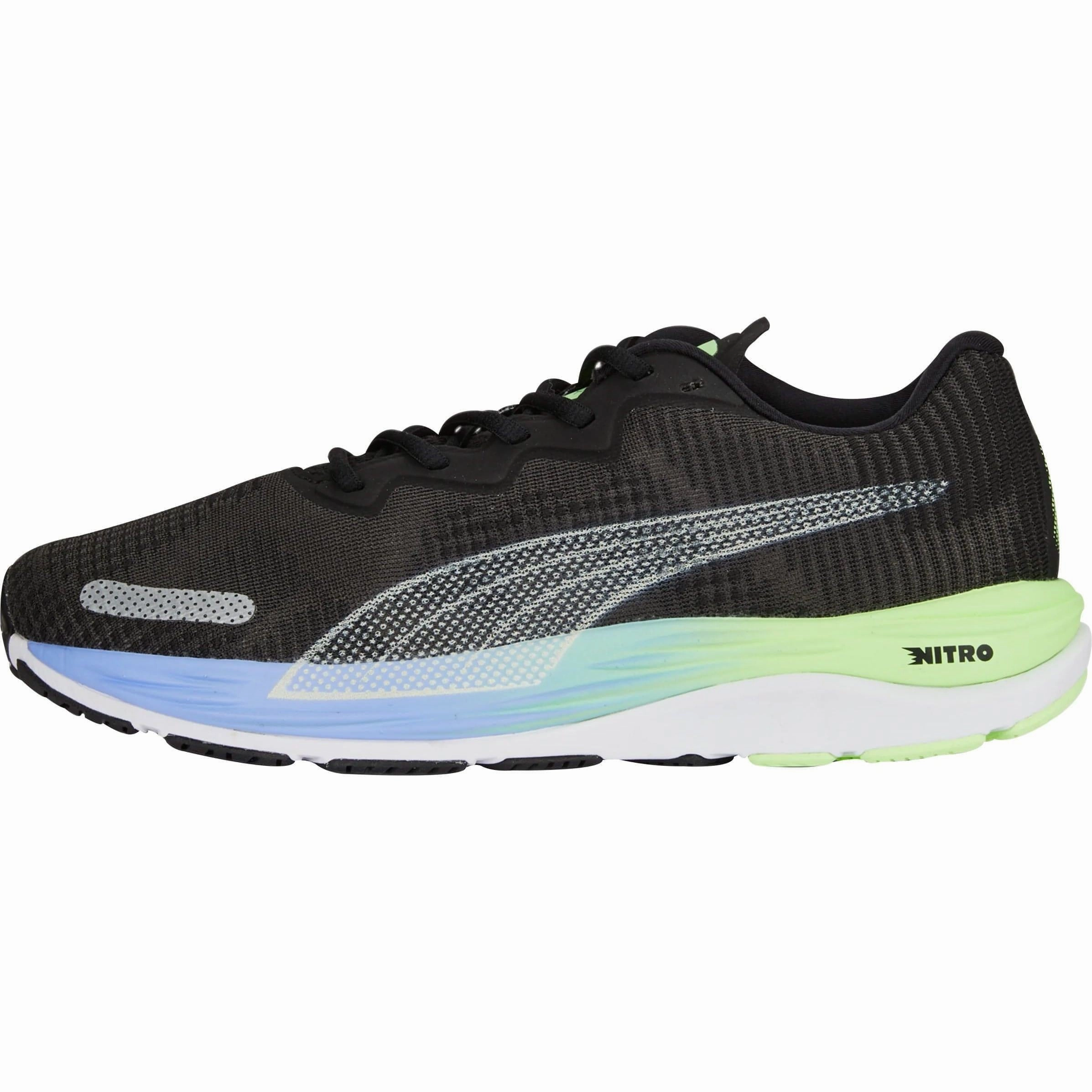Puma Velocity Nitro 2 Fade Mens Running Shoes - Black Suede Durable Gear
