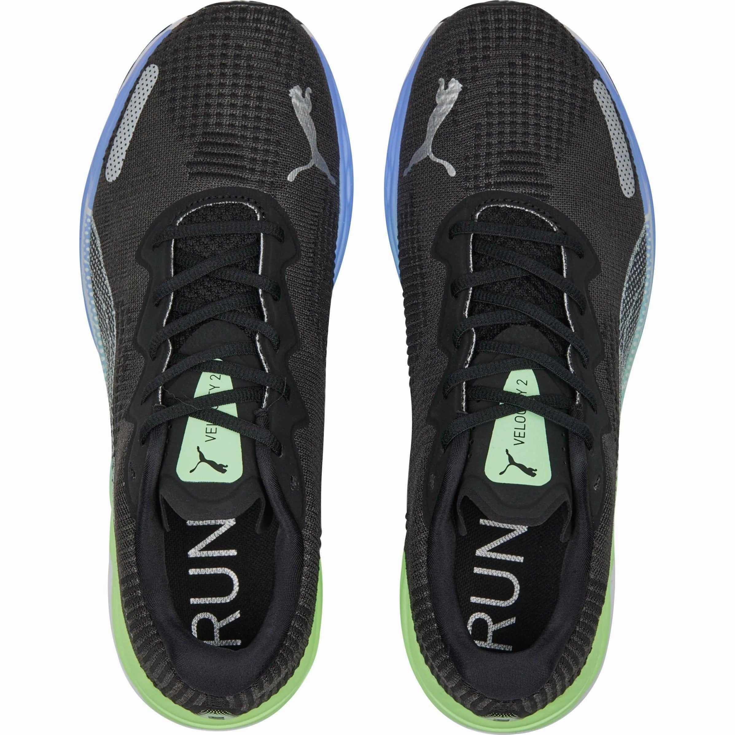 Puma Velocity Nitro 2 Fade Mens Running Shoes - Black RegularFit