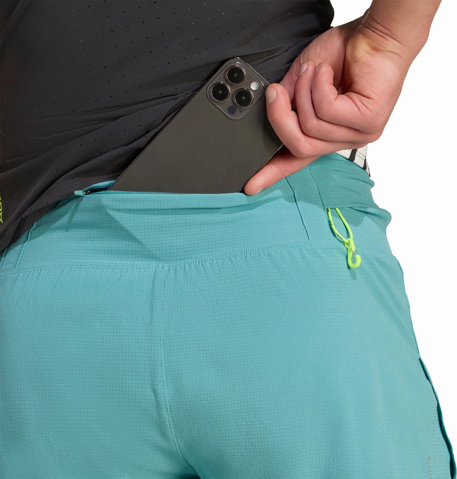 DurableStitching adidas Adizero Gel Pocket 3 Inch Mens Running Shorts - Green