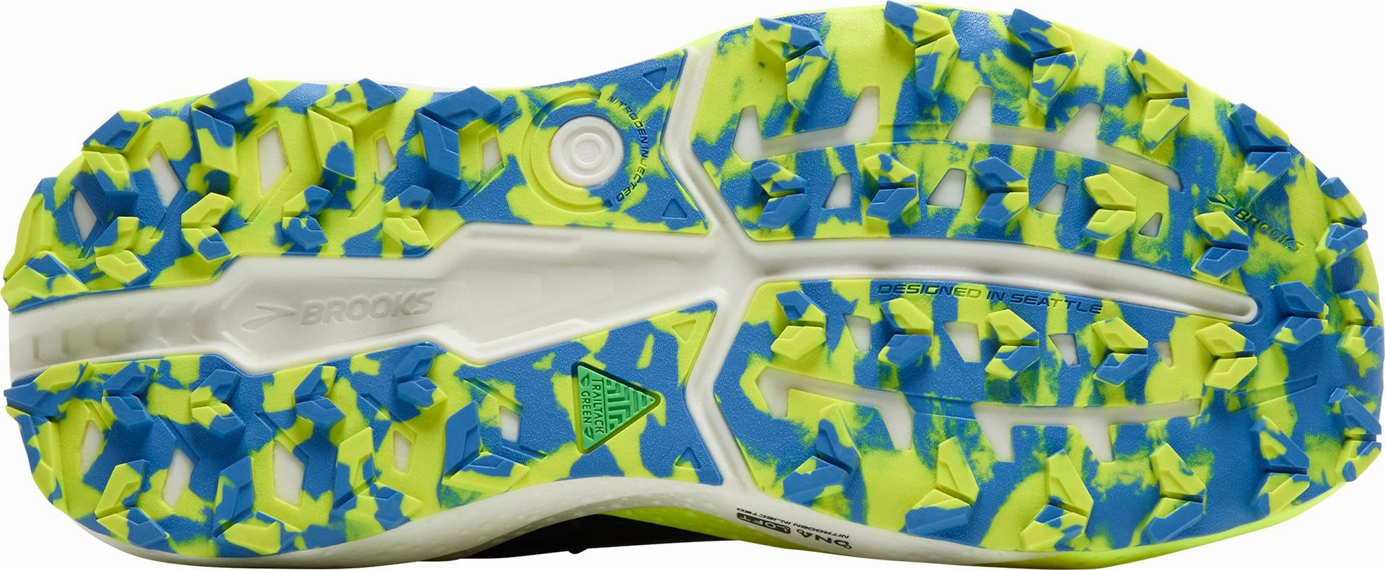 Brooks Caldera 8 Mens Trail Running Shoes - Blue forefoot - strike shoes