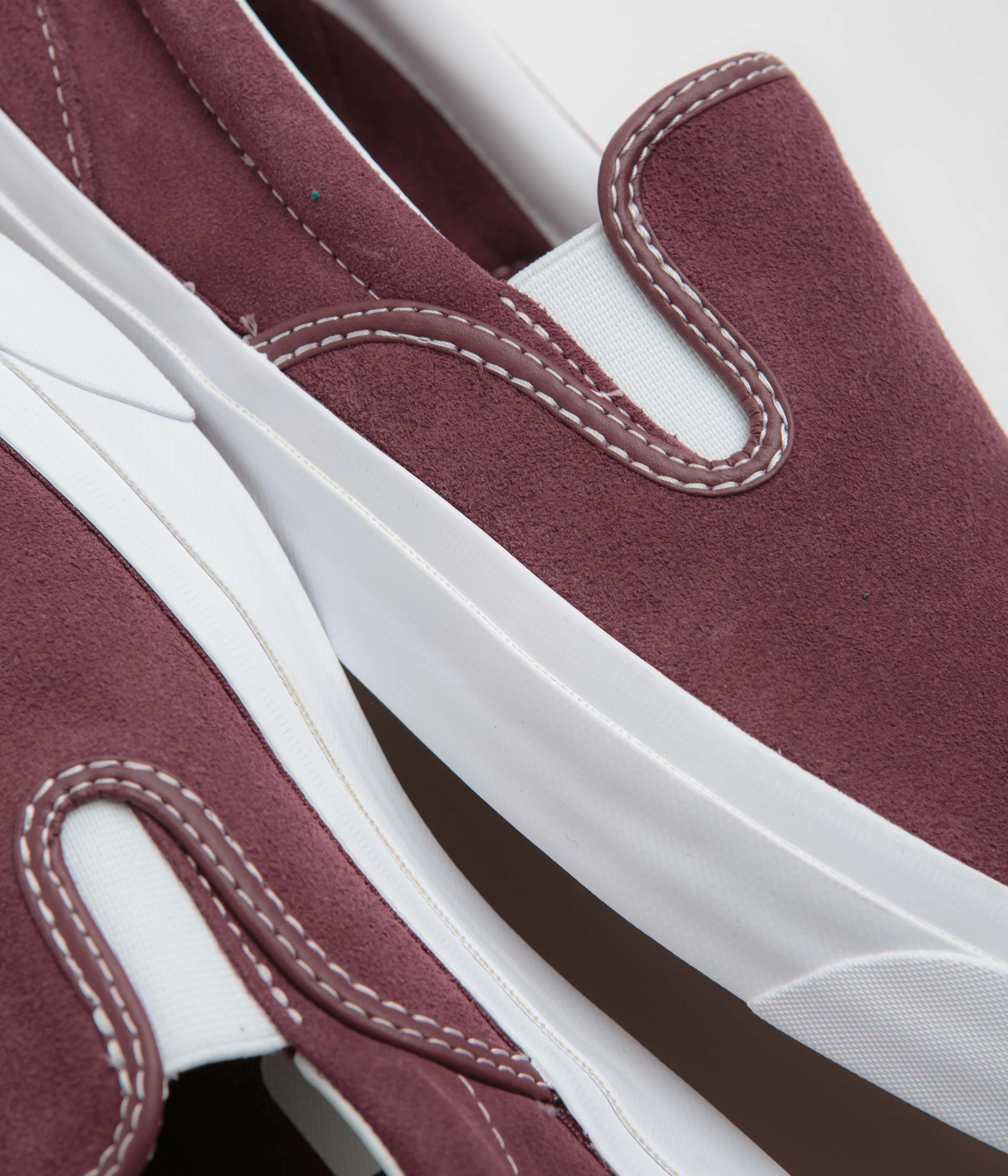 Elastic Comfort Essential Wear Converse One Star CC Slip Pro Shoes - Deep Bordeaux / White / White