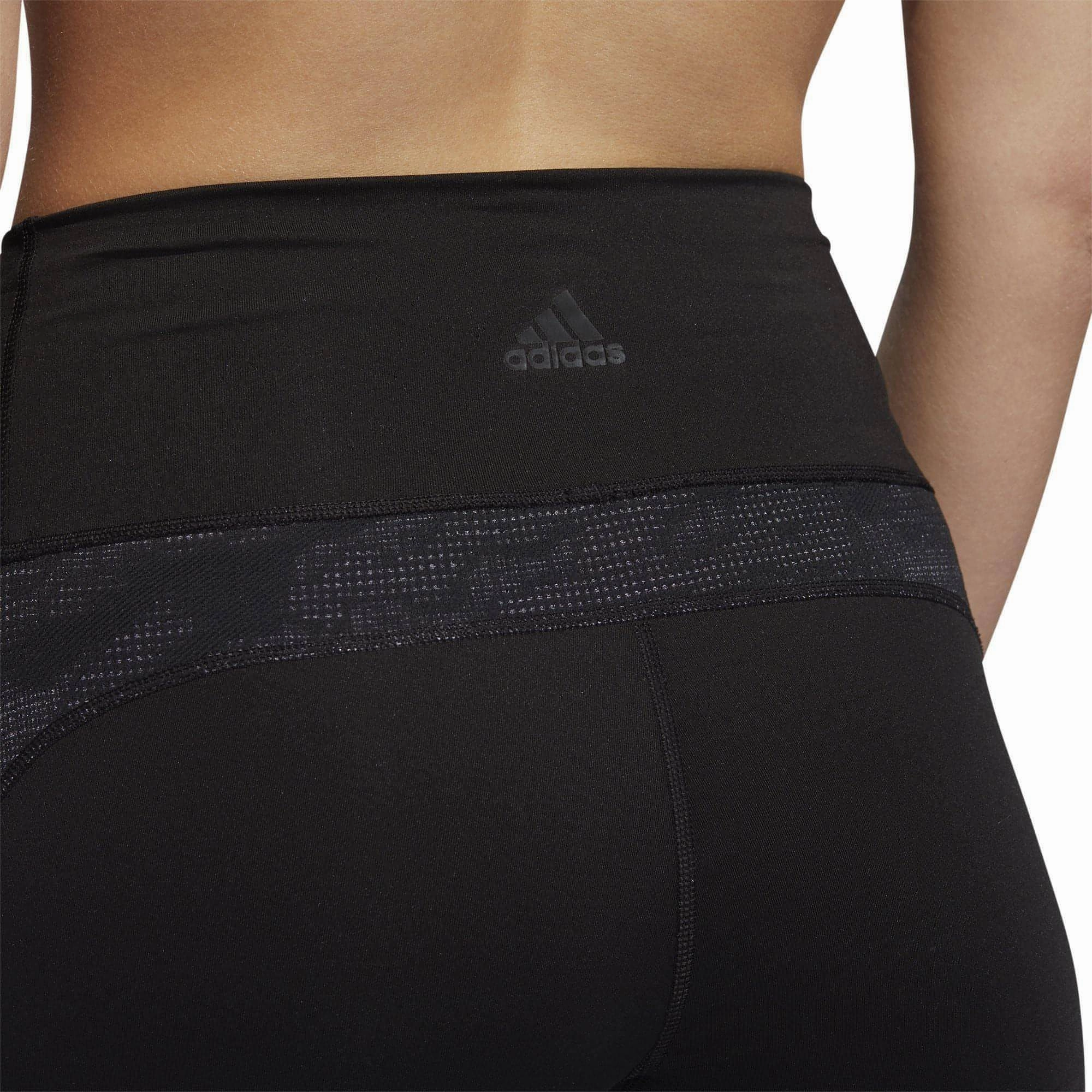 Body shaping Matte Finish adidas Believe This Jacquard High Rise Womens Long Training Tights - Black
