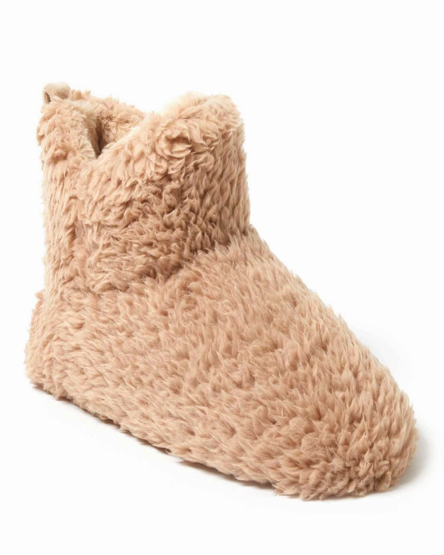 Dearfoams Women's Chelsea Shaggy Pile Bootie Fuzzy House Slipper Poolside Ready Comfort Beach Walk