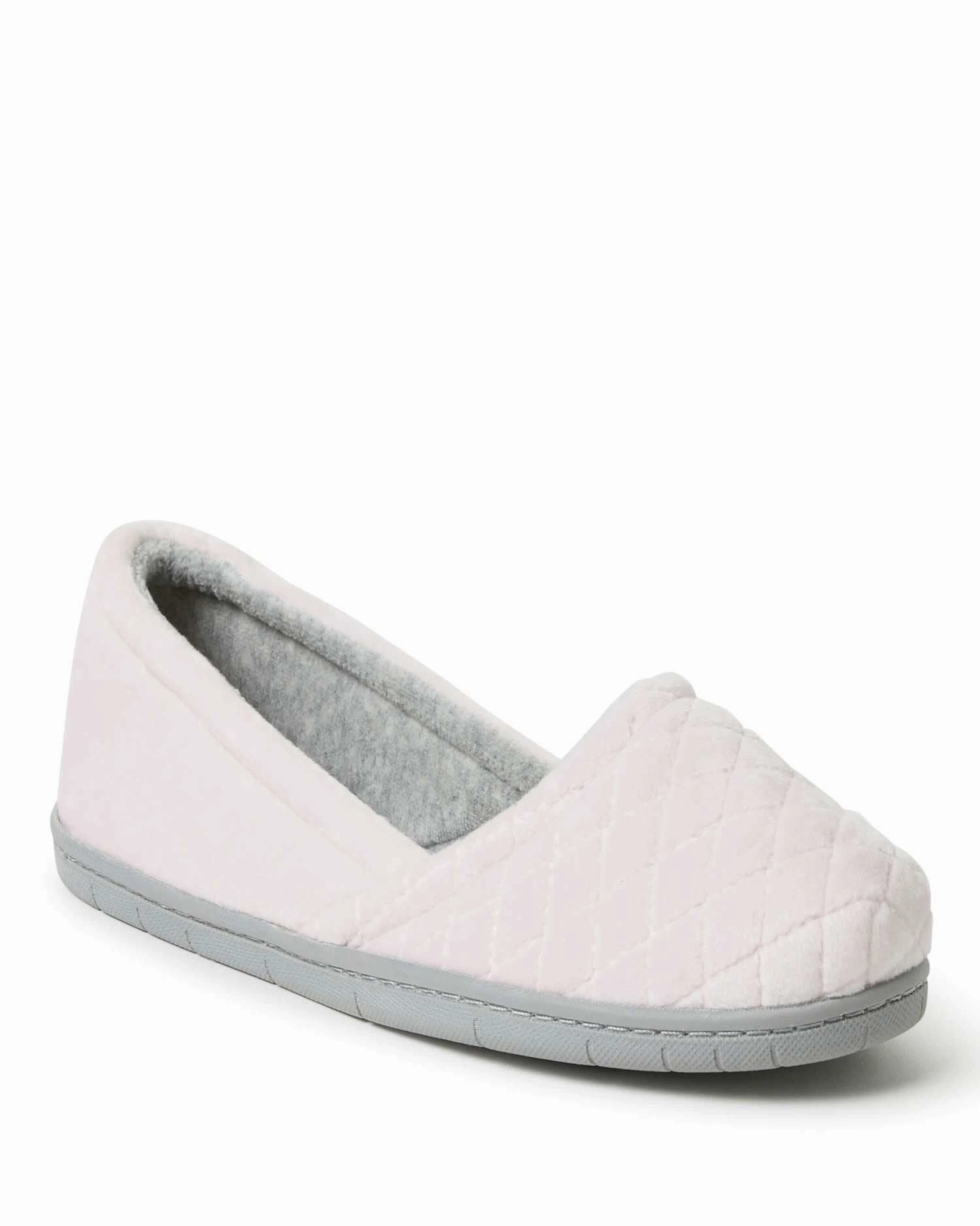 Quick On Dearfoams Women's Katie Microfiber Velour Espadrille House Slipper