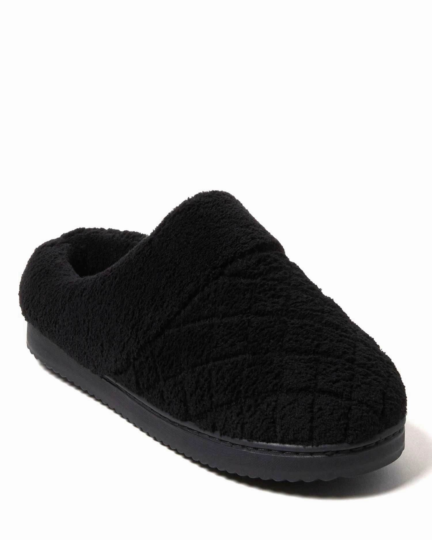 Foot Support Design Slide Style Dearfoams Women's Libby Quilted Terry Clog House Slipper
