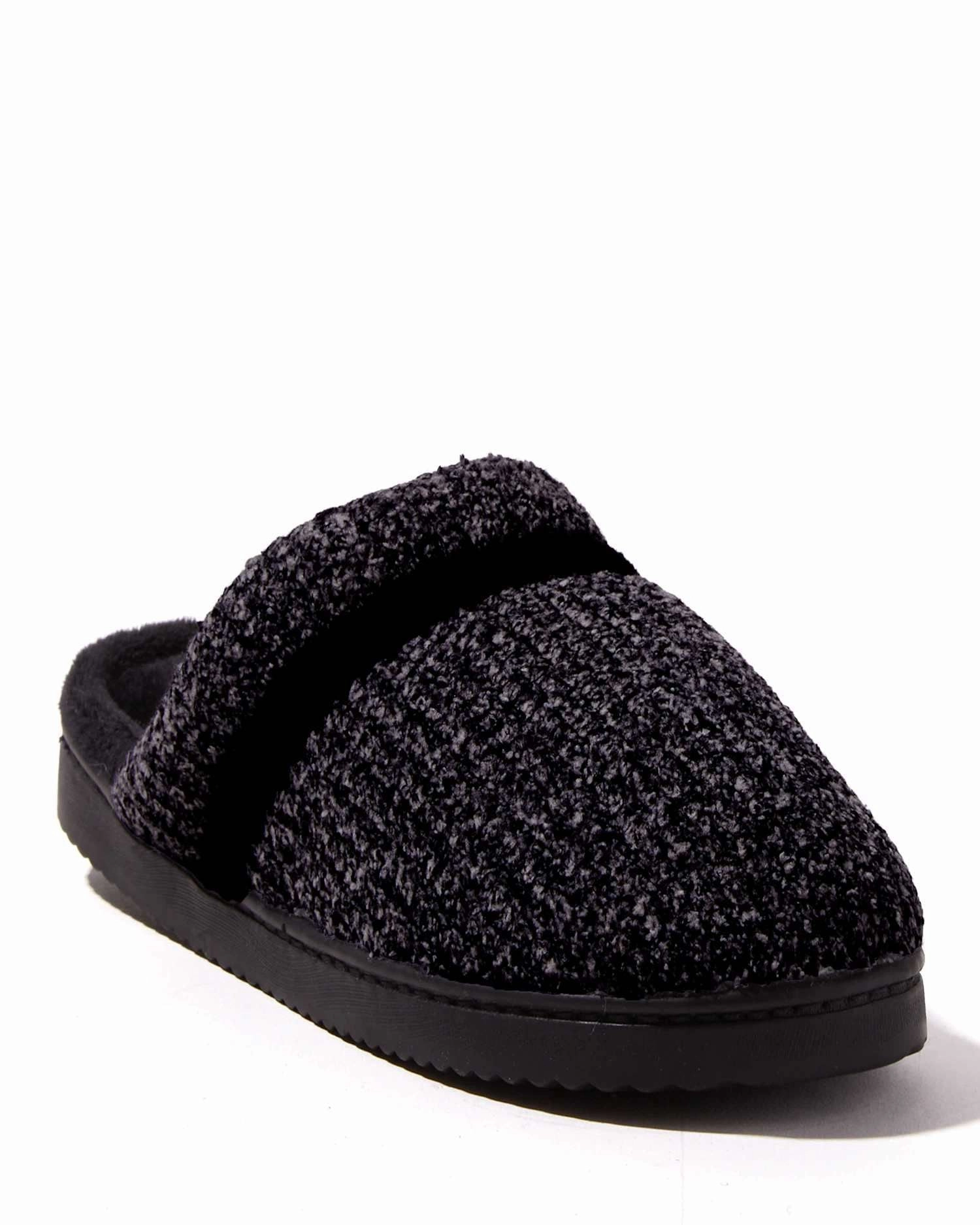 Dearfoams Women's Serena Marled Chenille Scuff House Slipper Urban Style Classic Slides
