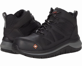 Merrell Work Fullbench Speed Mid CF J003319-001 Men 6.5 Black Work Shoes ZPO1518 Flex Groove Technology Ergonomic Footbed