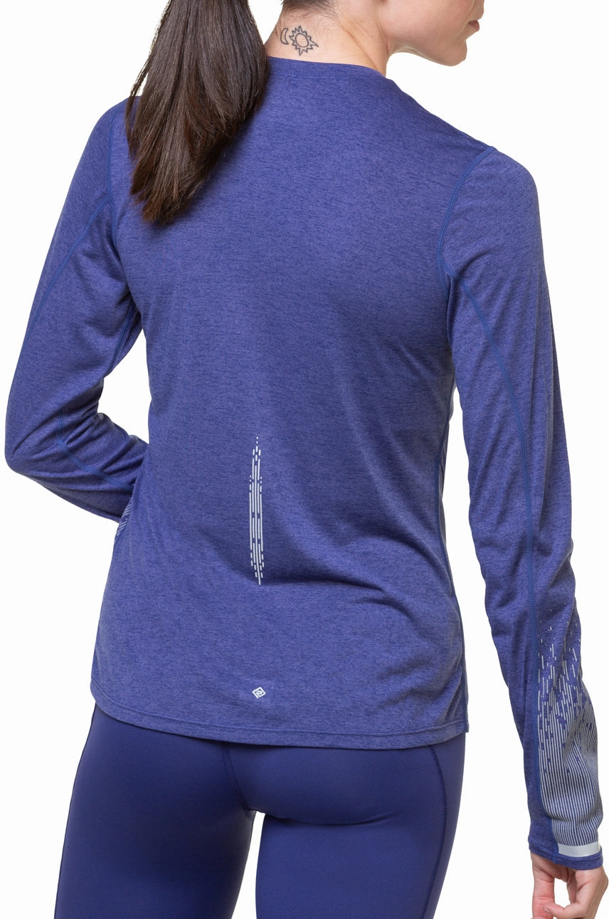 Group gift Ronhill Tech Reflect Long Sleeve Womens Running Top - Blue