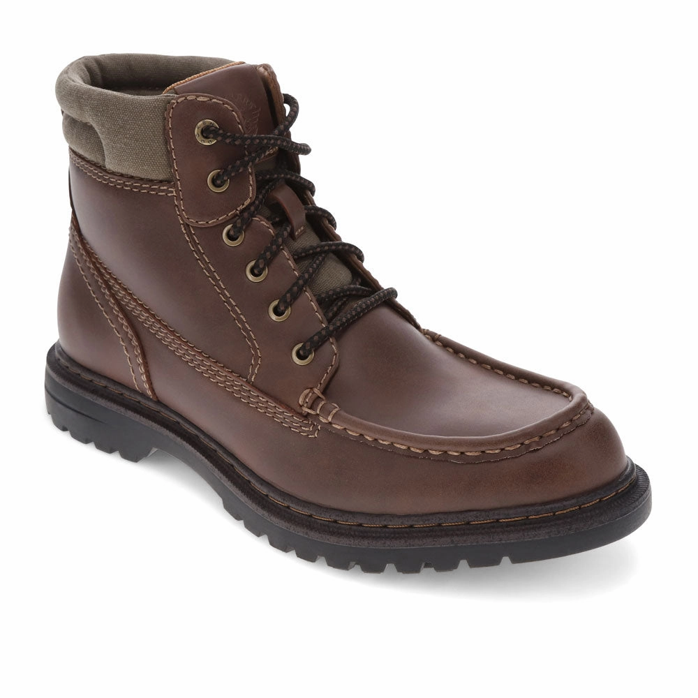 Dockers Mens Rockford Rugged Casual Classic Moc Toe Boot Closed Toe Design