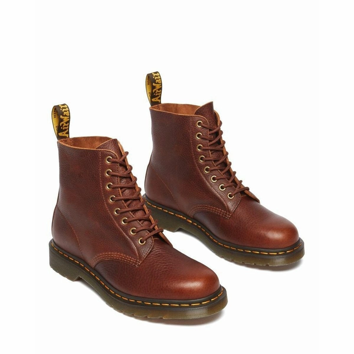 MachineWashable Dr. Martens 1460 Ambassador Boots Unisex  M8/W9 Brown Leather Round Toe VER202