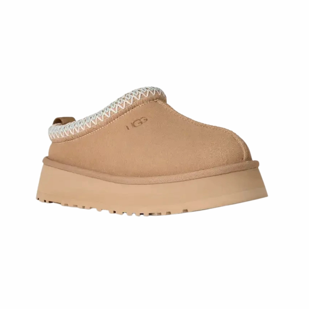 padded insole Wedge Heel UGG Tazz II 1174471-SAN Slippers Women's Sand Suede Round Toe Platform GUG145