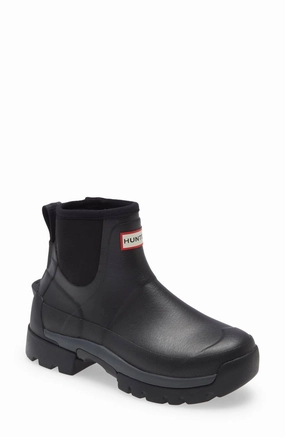 Easy Comfort Boots Women's Field Balmoral Hybrid Chelsea Rain Boot In Black