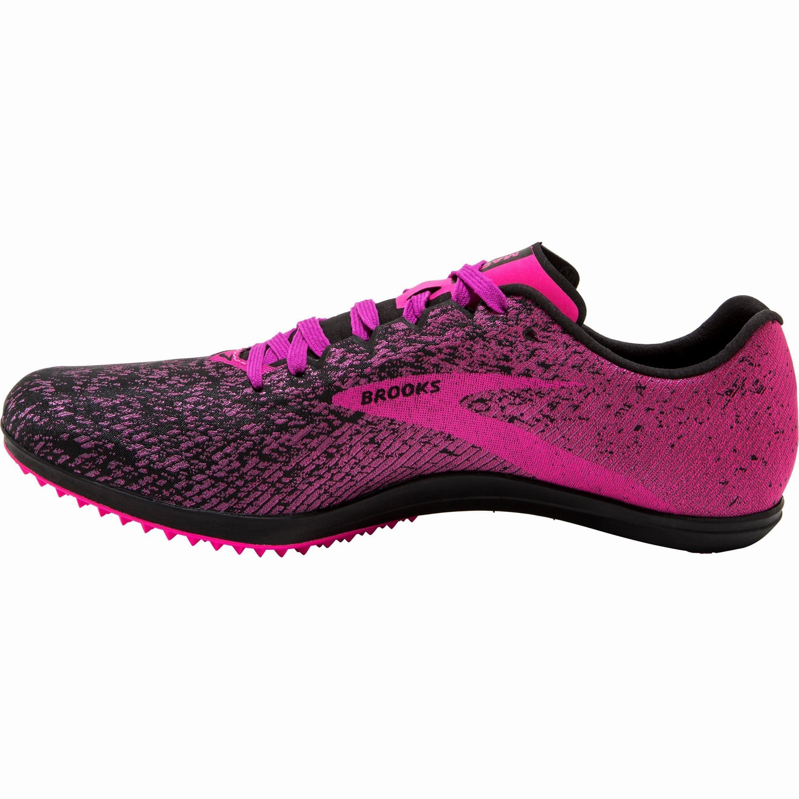All Surface Traction Turf Control Brooks Mach 19 Spikeless Womens Cross Country Spikes - Pink