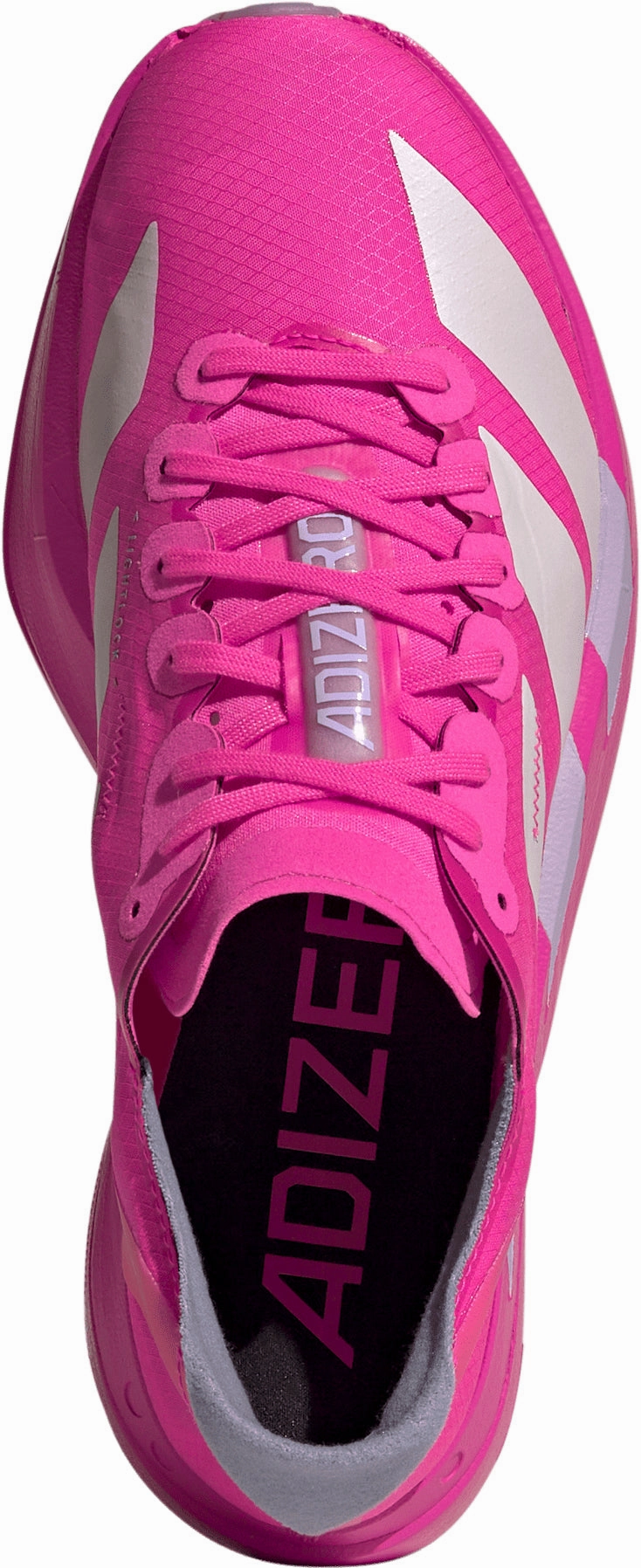 single - layer sole shoes post - workout adidas Adizero Adios Pro 4 Womens Running Shoes - Pink