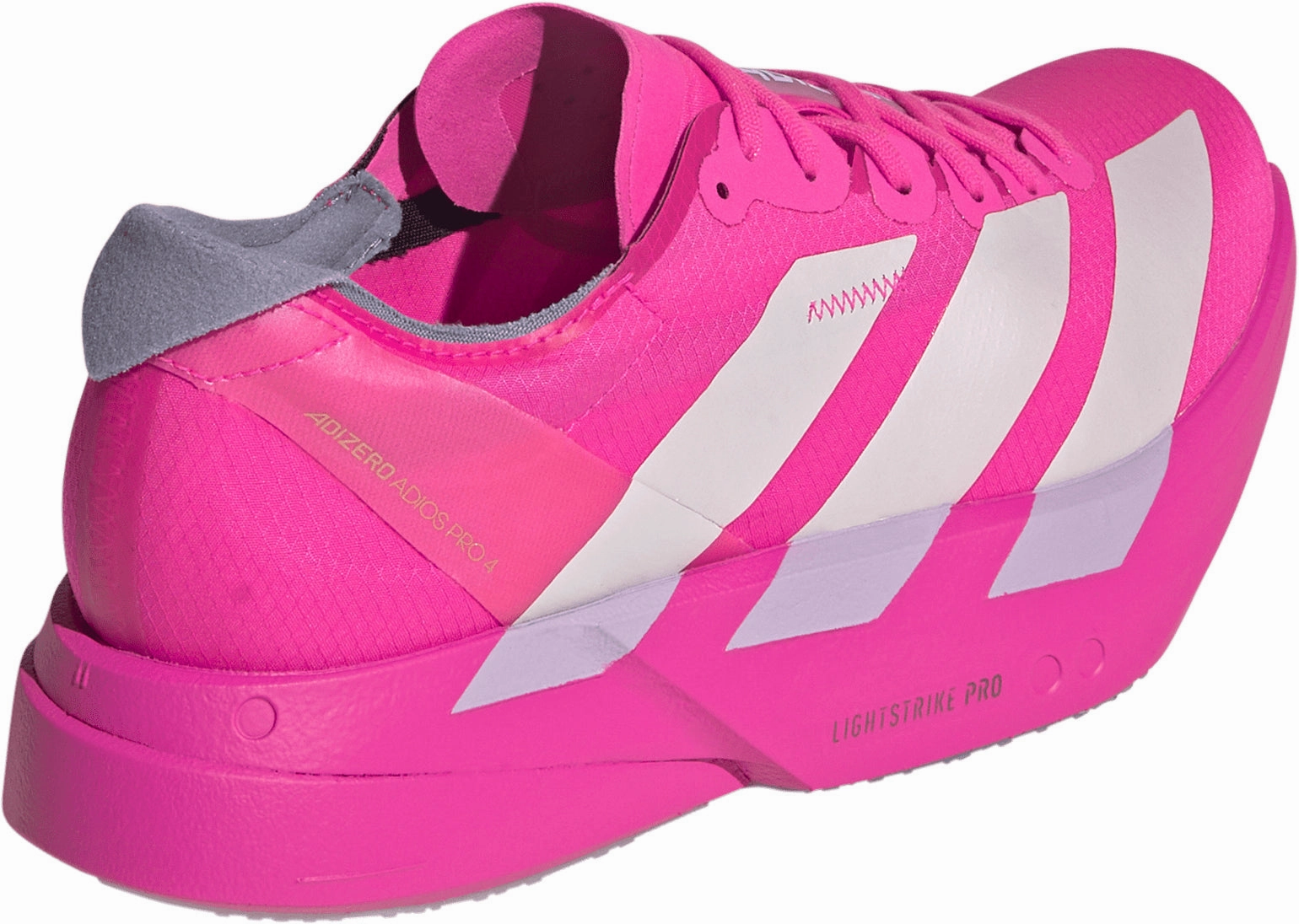 running in a snow - covered area shoes Reinforced sidewalls adidas Adizero Adios Pro 4 Womens Running Shoes - Pink