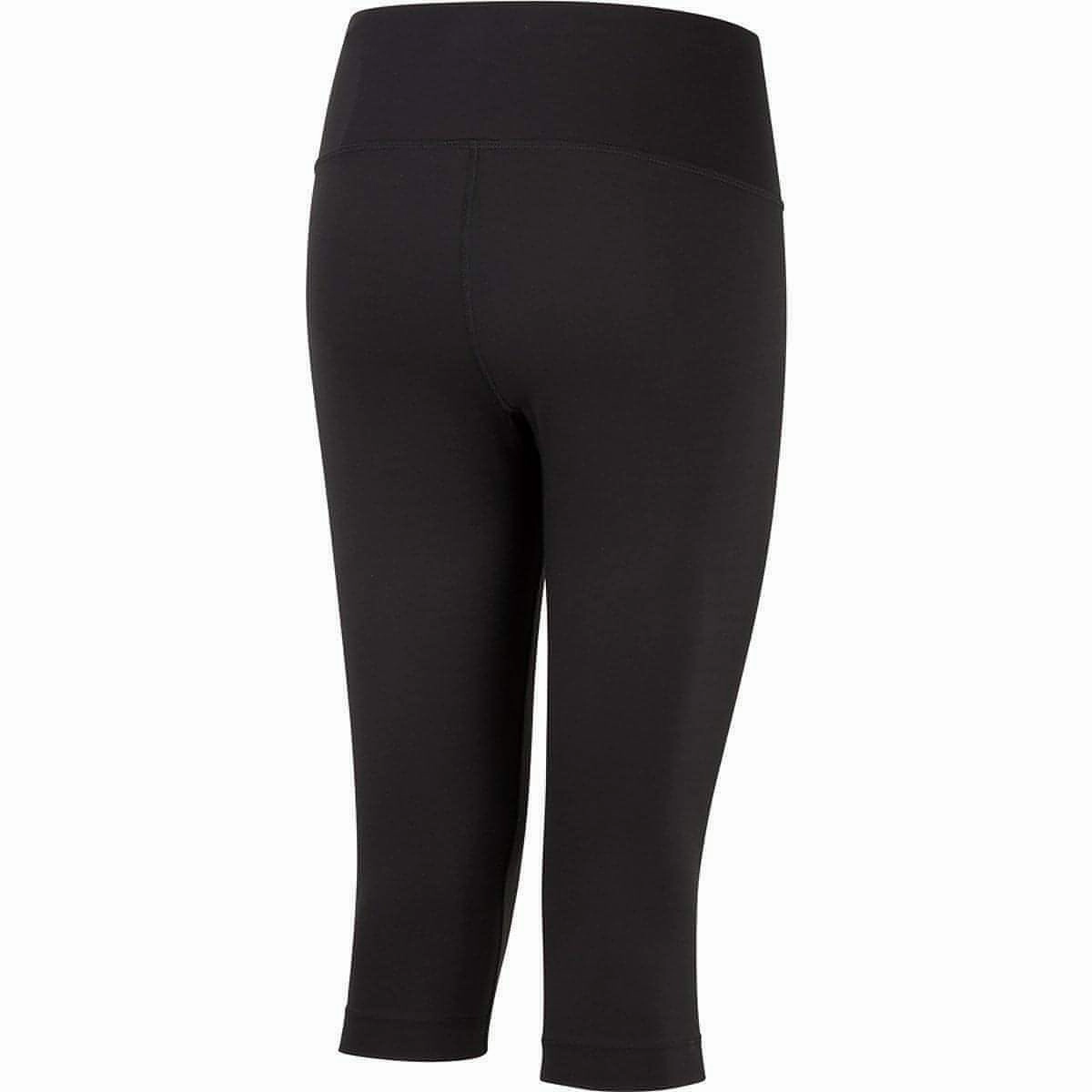 Ronhill Core Womens 3/4 Capri Running Tights - Black Flattering Waist Fit