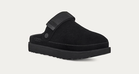 Light Slip-On Comfortable Straps UGG Goldenstar 1138252-BLK Clogs Women's Black Suede Adjustable Heel Strap GUG13