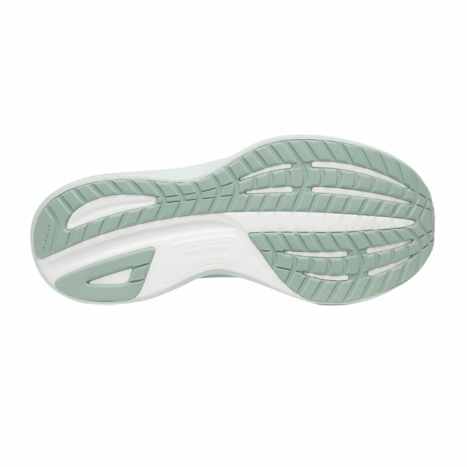 Saucony Women's Ride 18 Running Shoes in Fog/Mist AW25 orthotic - friendly