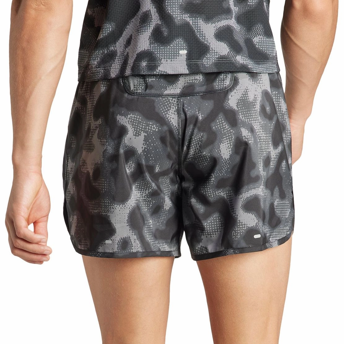 adidas Own The Run 3 Stripes 5 Inch Mens Running Shorts - Grey Bohemian style