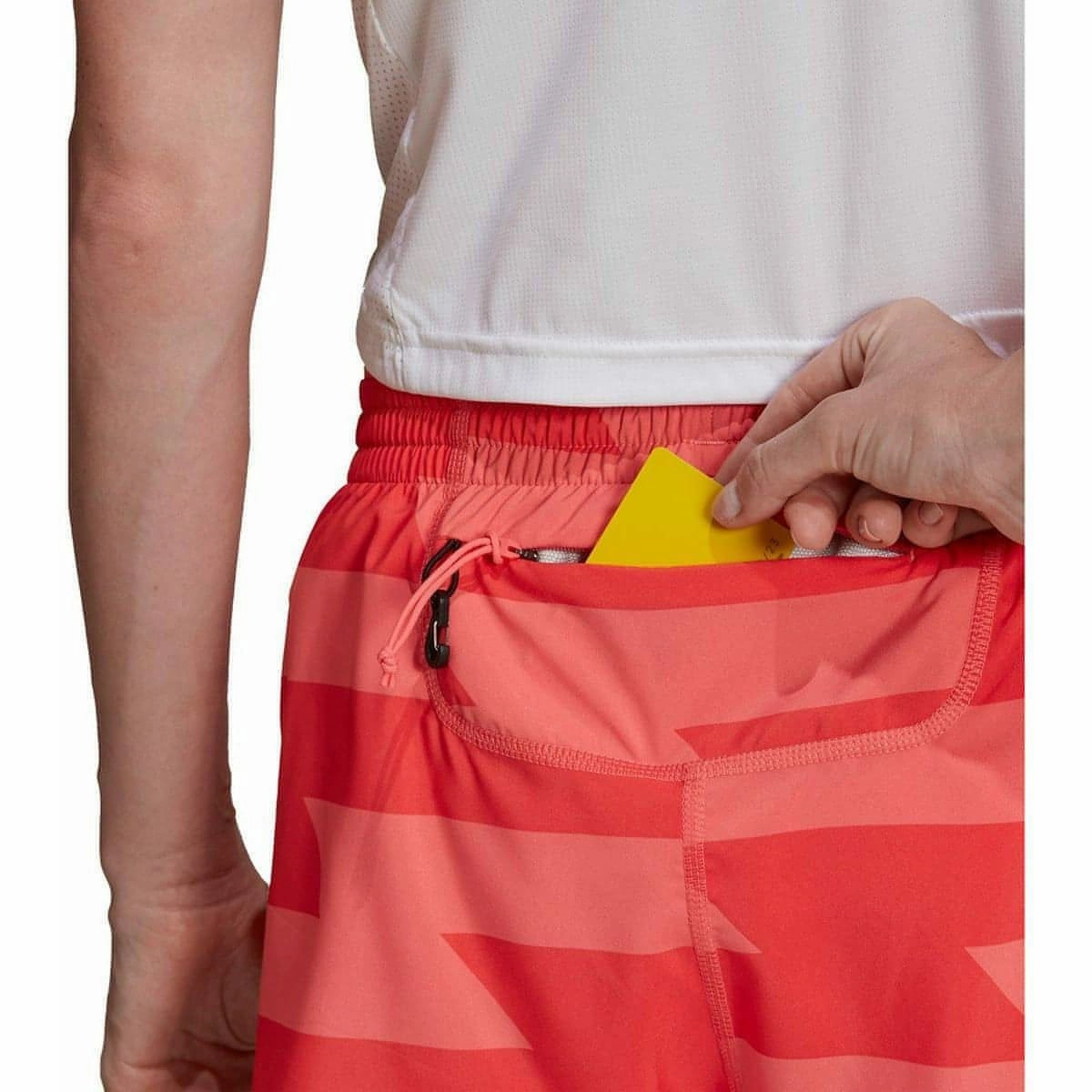 adidas Run Fast 3 Inch Split Womens Running Shorts - Pink Cotton shorts Hygienic Antimicrobial Layer