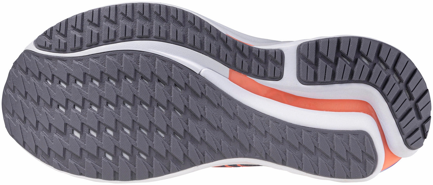 Mizuno Wave Inspire 21 Womens Running Shoes - Grey Easy on Rubber Traction Pattern