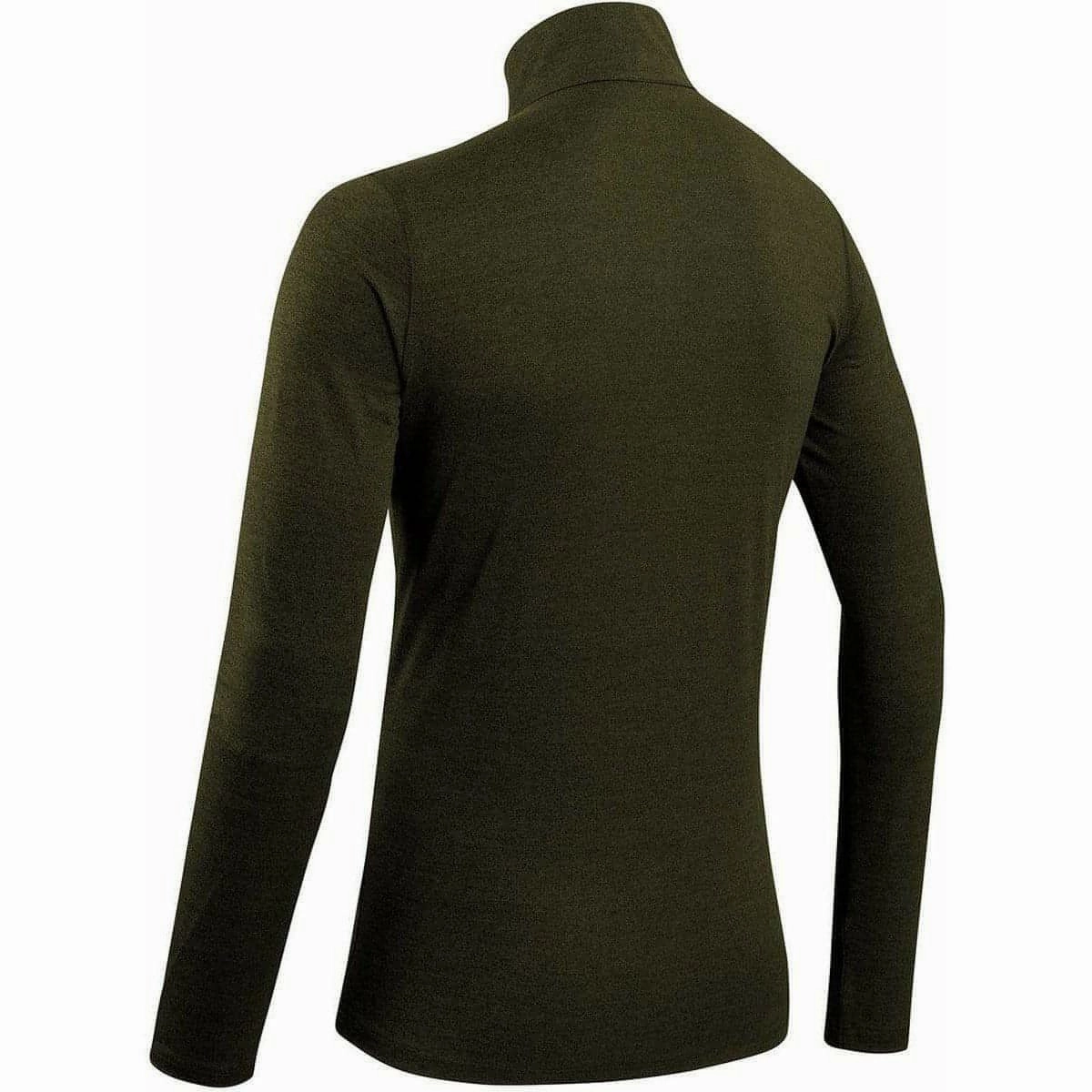 Model Stretchy More Mile Core Half Zip Long Sleeve Mens Running Top - Green