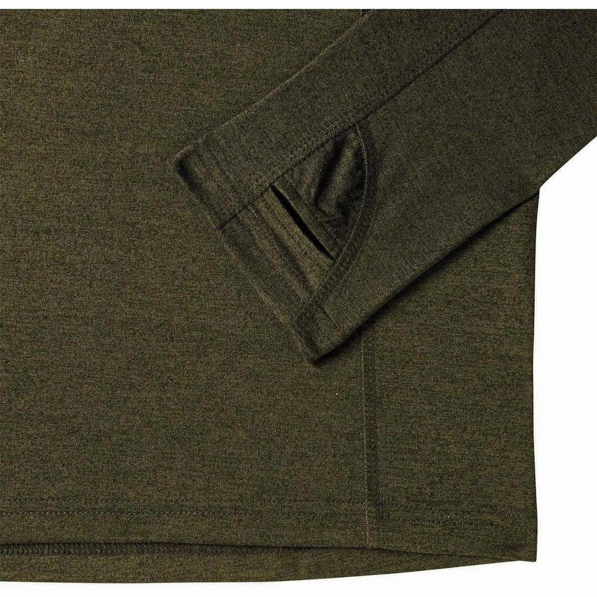 Booted More Mile Core Half Zip Long Sleeve Mens Running Top - Green