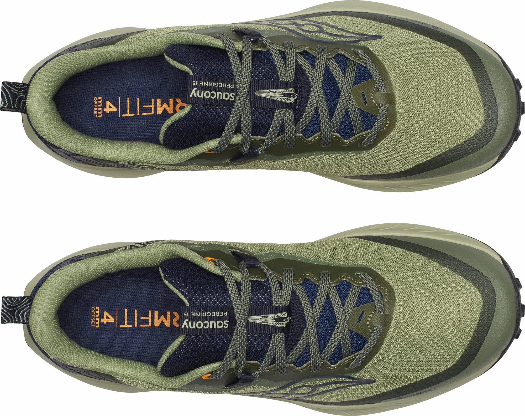 Aerobic exercise Saucony Peregrine 15 GORE-TEX Mens Trail Running Shoes - Green