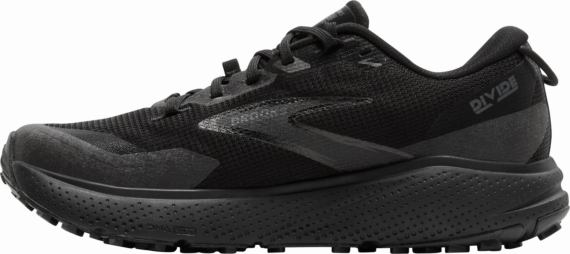 Brooks Divide 6 GORE-TEX Mens Trail Running Shoes - Black hard - ground shoes Cross country running