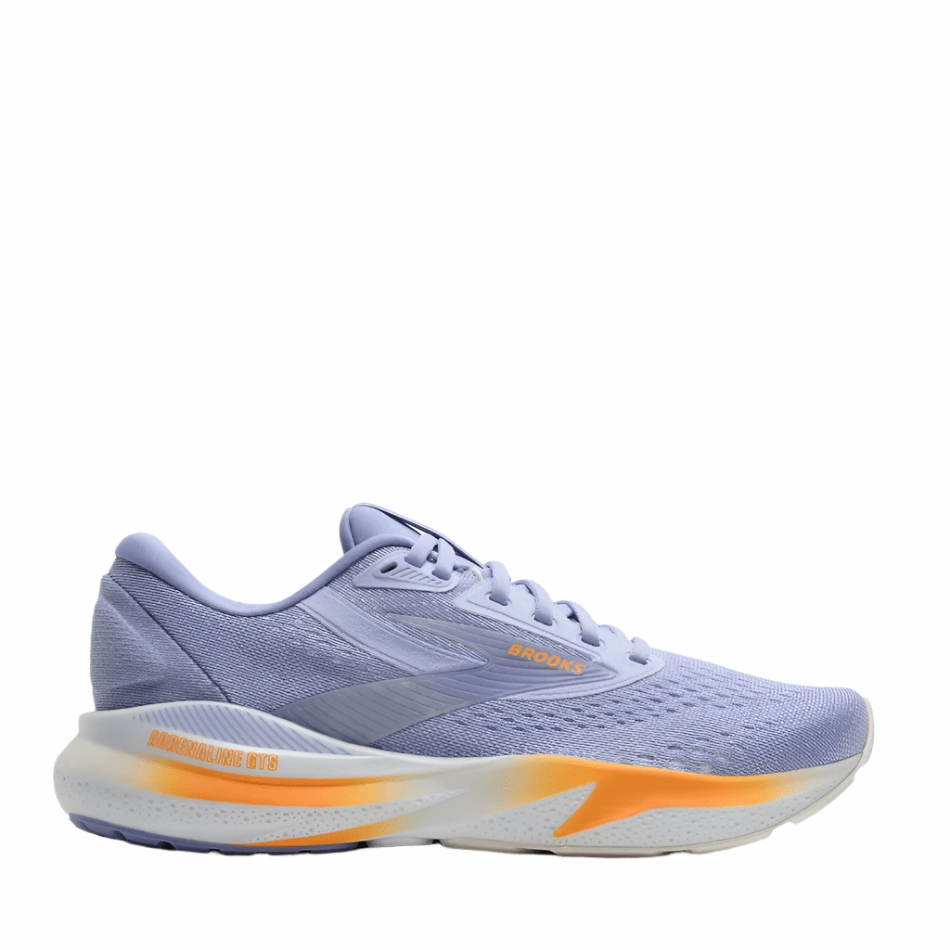 Brooks Women's Adrenaline GTS 24 Running Shoes in Blue Heron/White/Orange AW25 Trustworthy cold - weather shoes