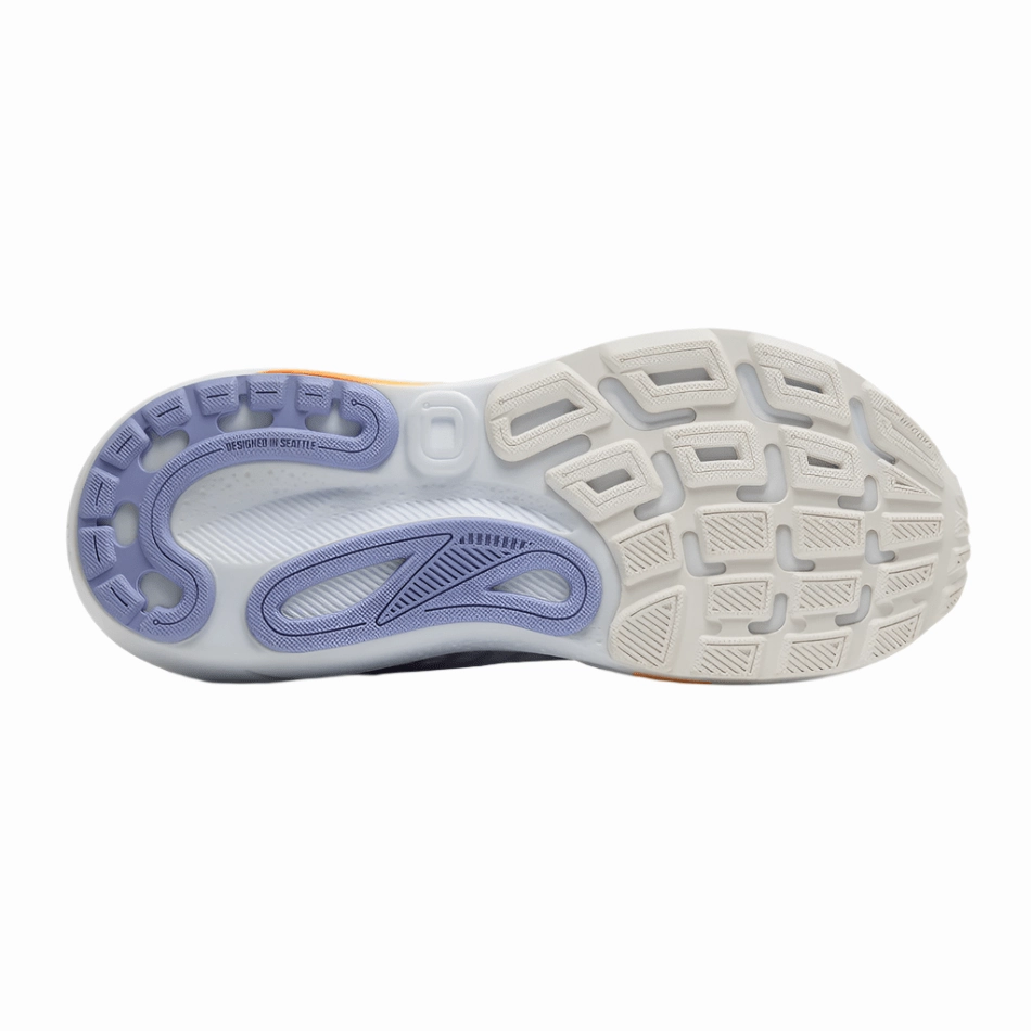 Brooks Women's Adrenaline GTS 24 Running Shoes in Blue Heron/White/Orange AW25 swimmers' shoes