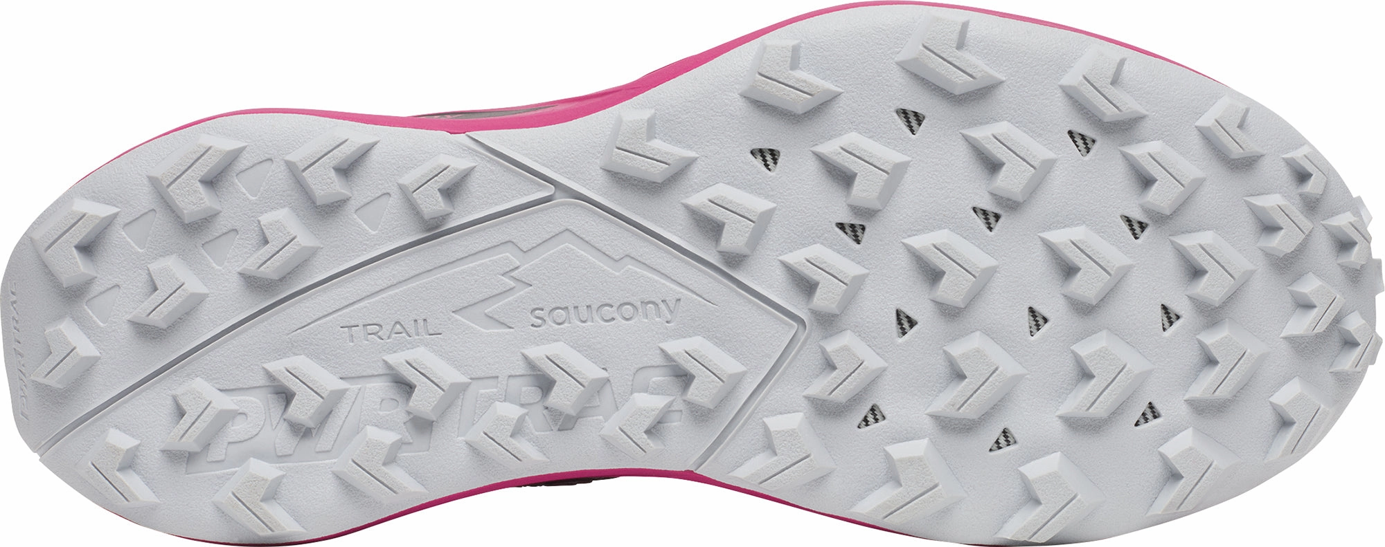 Saucony Peregrine 15 Womens Running Shoes - Pink Flex Groove Technology running in a channel area shoes