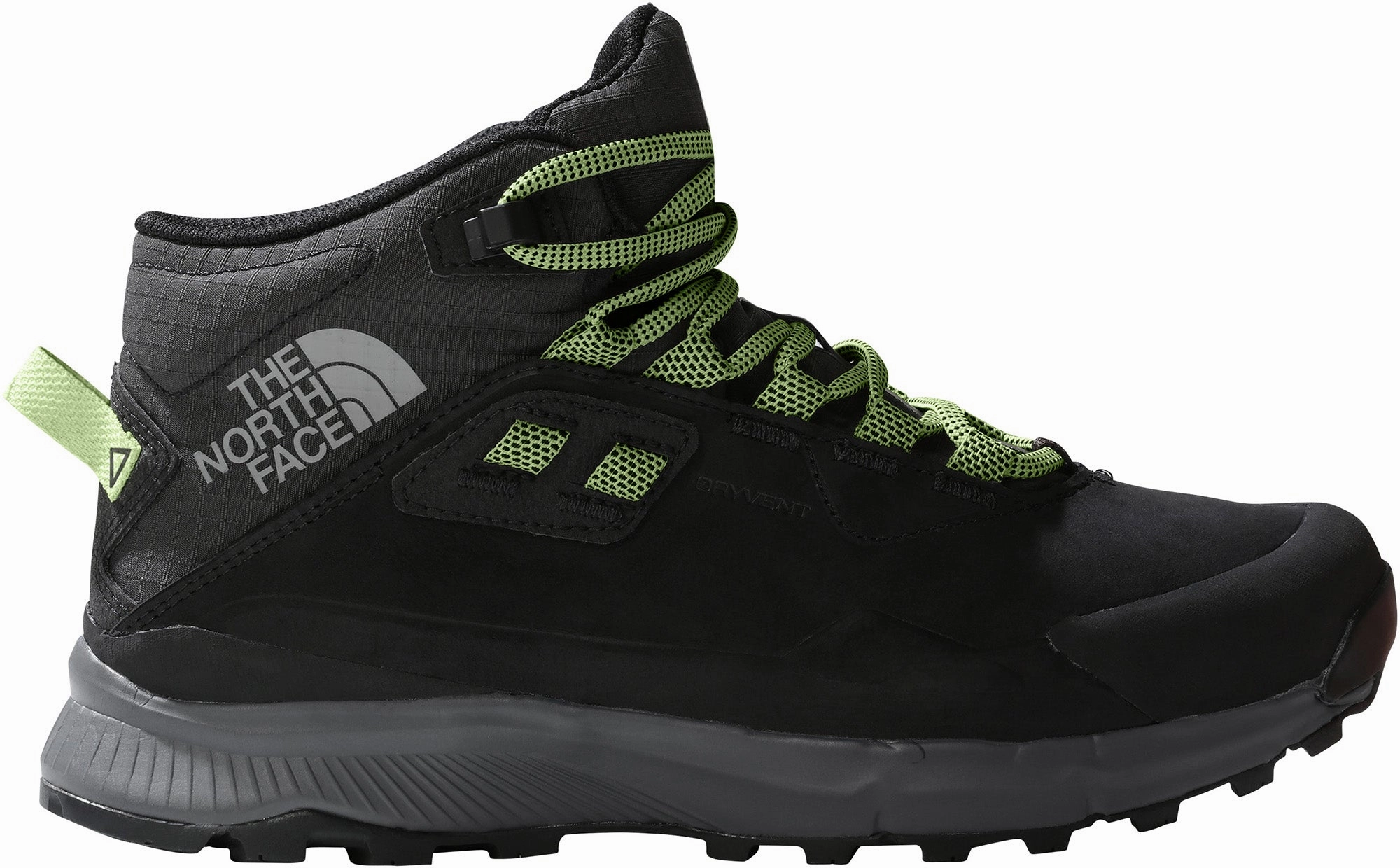 The North Face Cragstone Leather Mid Waterproof Womens Walking Boots - Black Comfortable Foot Support