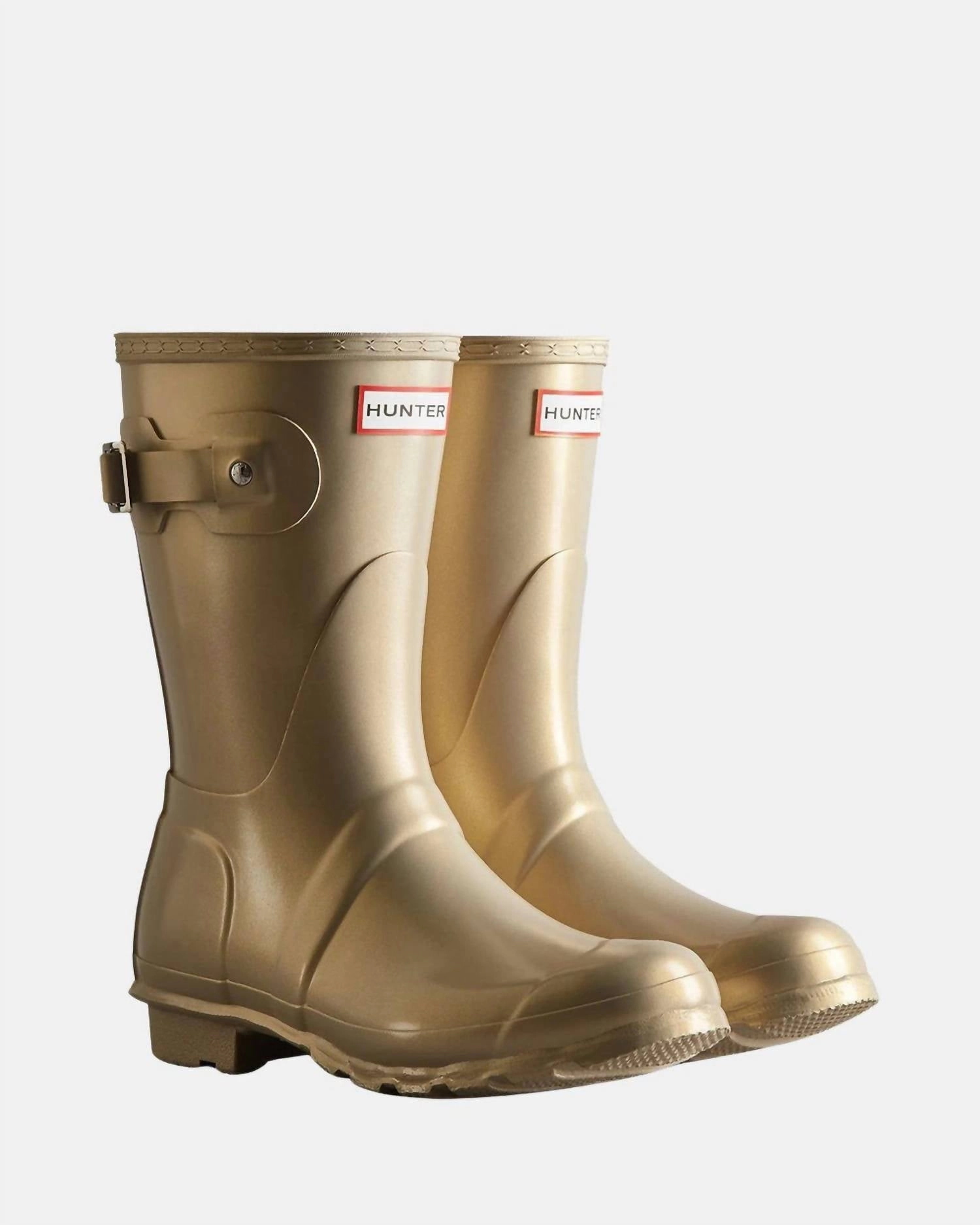 Women's Original Short Nebula Rain Boot In Pale Gold All Purpose Comfort Plush Heels