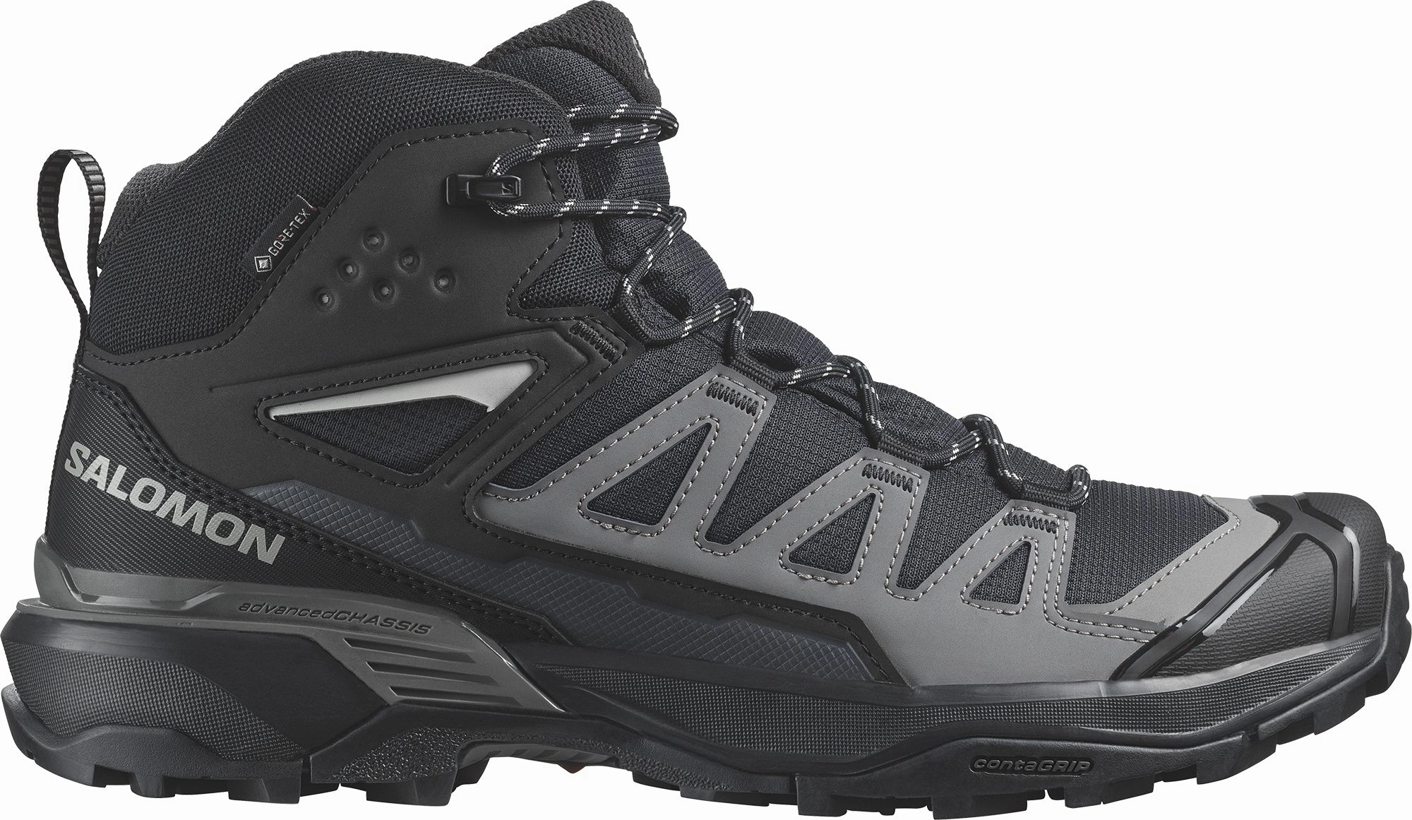 Light cushion Salomon X Ultra 360 Mid GORE-TEX Mens Walking Boots - Black