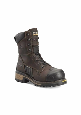Reinforced Indoor Use Men's Matterhorn Maximus 2.0 Composite Toe Logger Boots - 2E Width In Brown