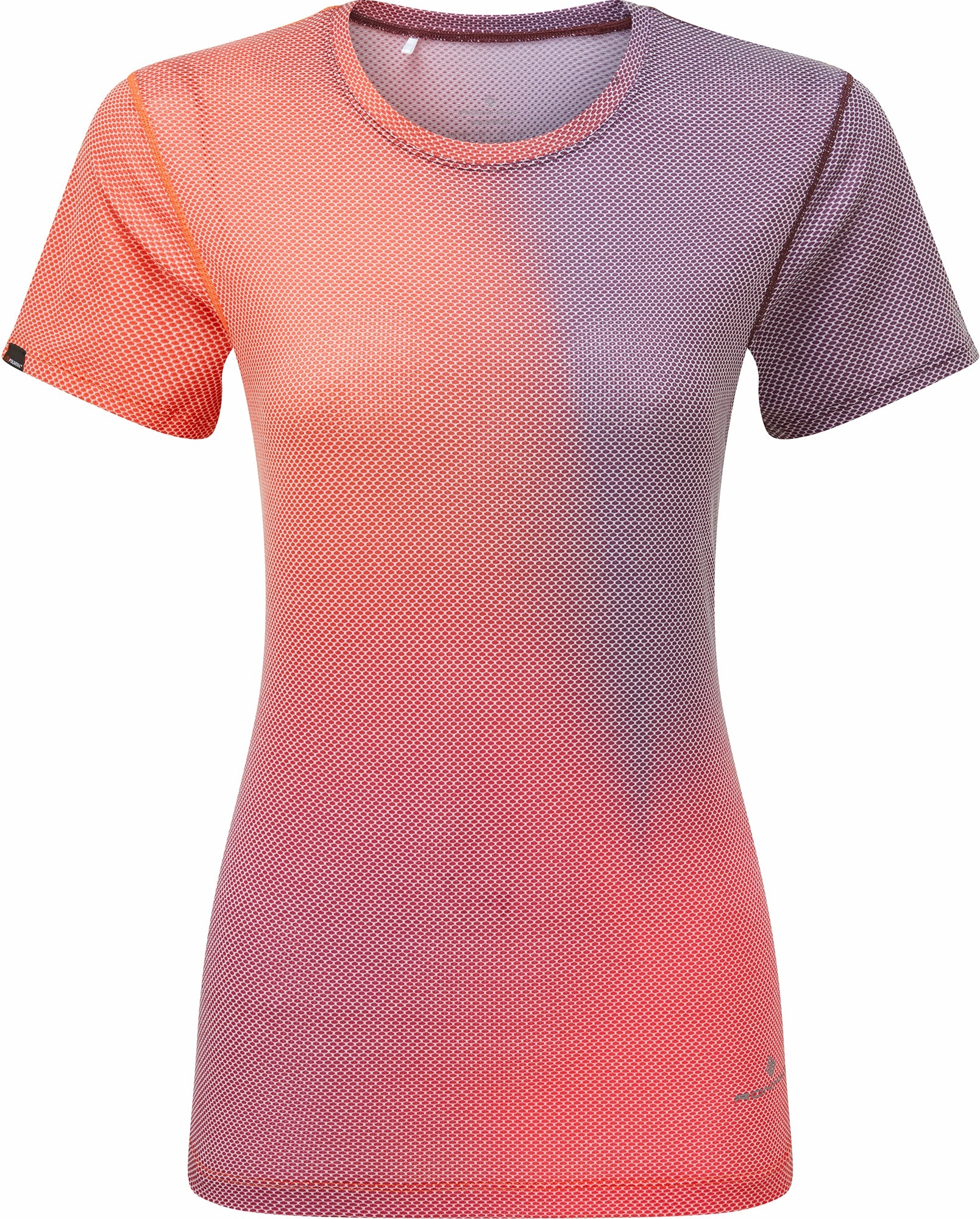 Minimal Style Trend Chic Casual Wear Ronhill Tech Golden Hour Short Sleeve Womens Running Top - Pink
