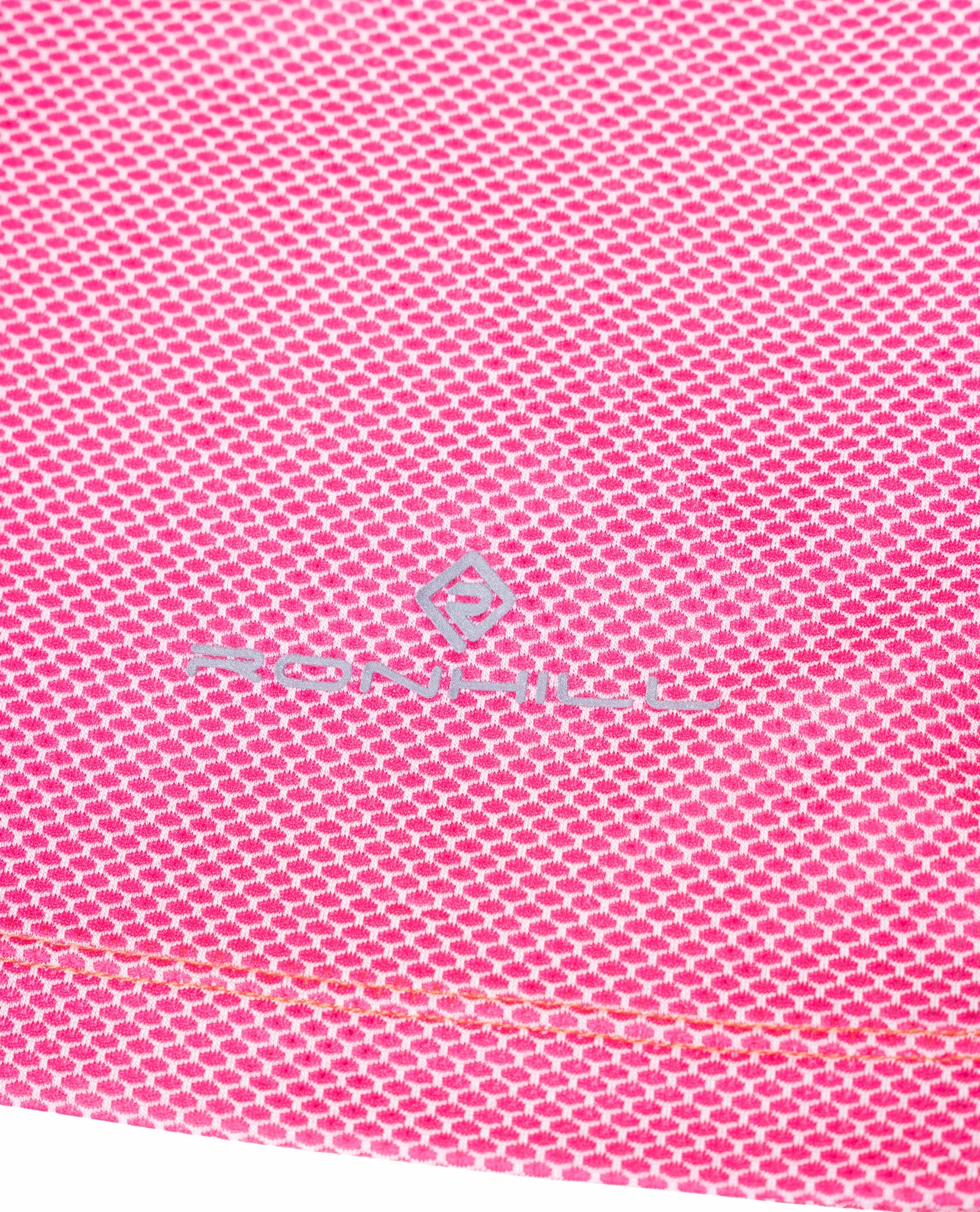 Flexible Neckline Ronhill Tech Golden Hour Short Sleeve Womens Running Top - Pink