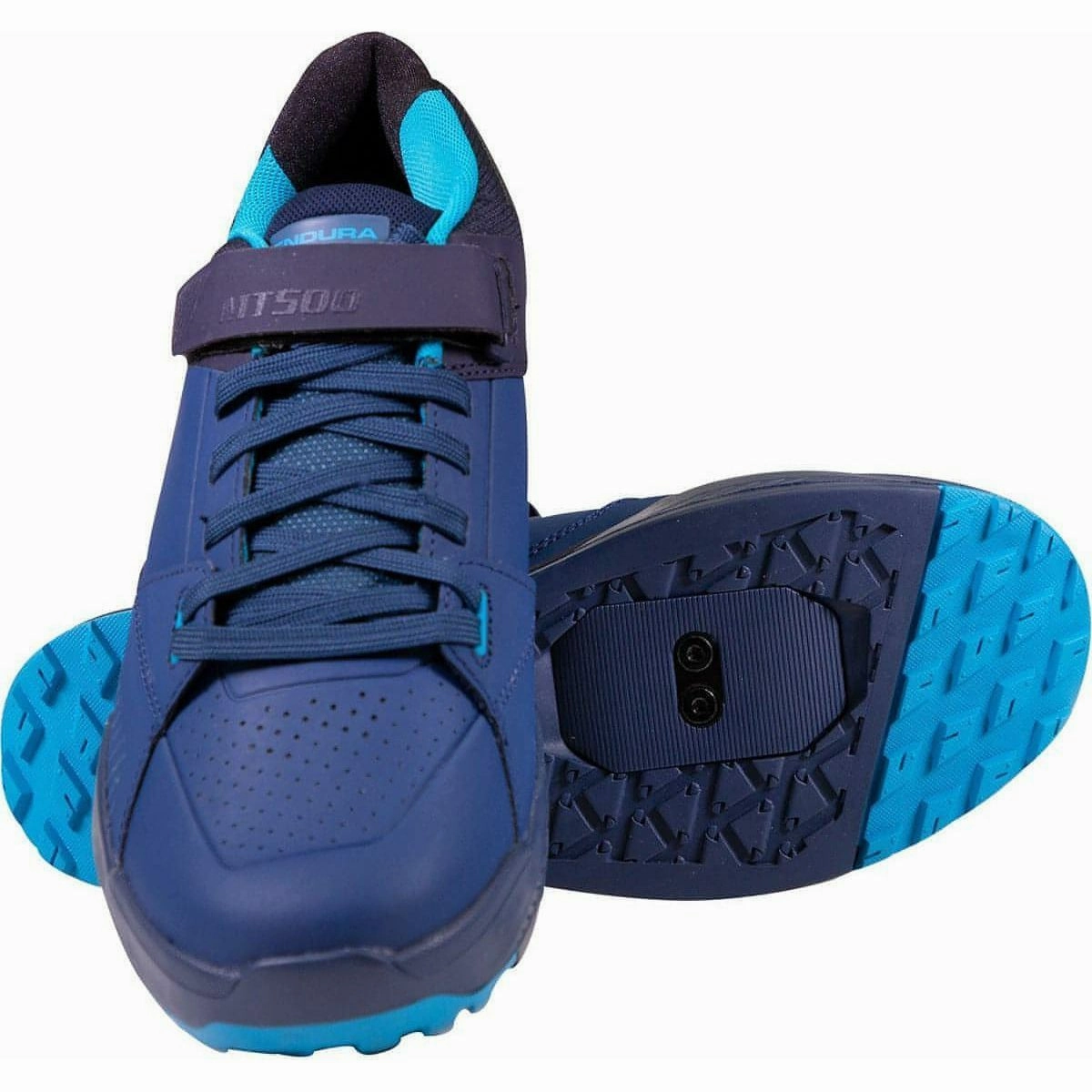 Compression Molded Cushion Elevated Comfort Endura MT500 Burner Clipless Mens MTB Cycling Shoes - Navy