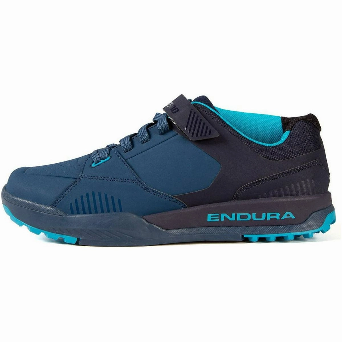 Non Irritating Stitching Responsive EVA Endura MT500 Burner Clipless Mens MTB Cycling Shoes - Navy