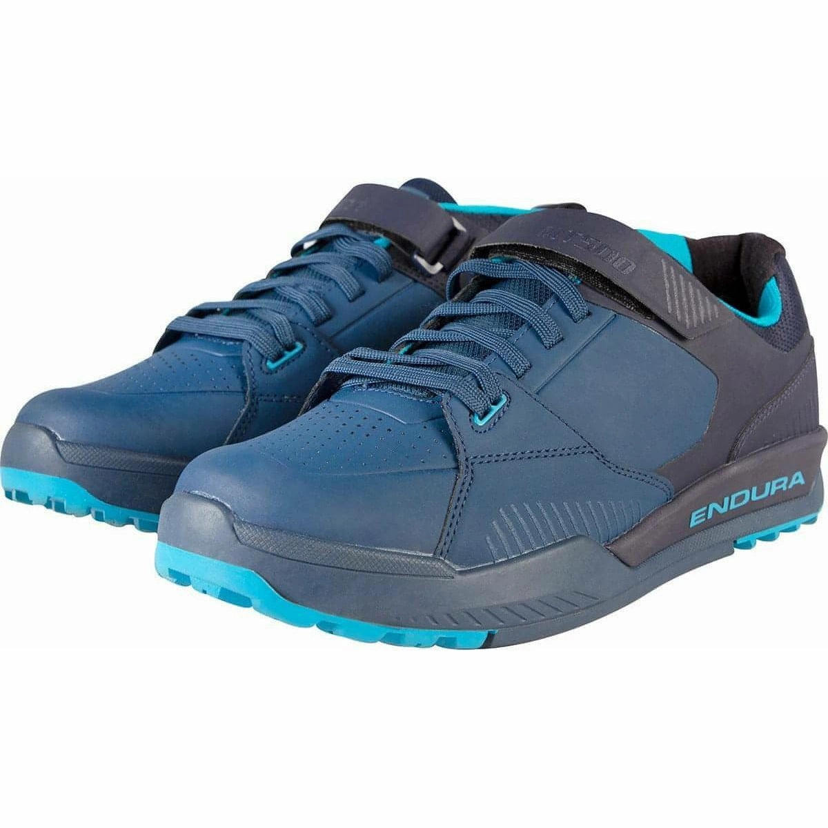 Endura MT500 Burner Clipless Mens MTB Cycling Shoes - Navy Bonded Seam Construction Body Alignment