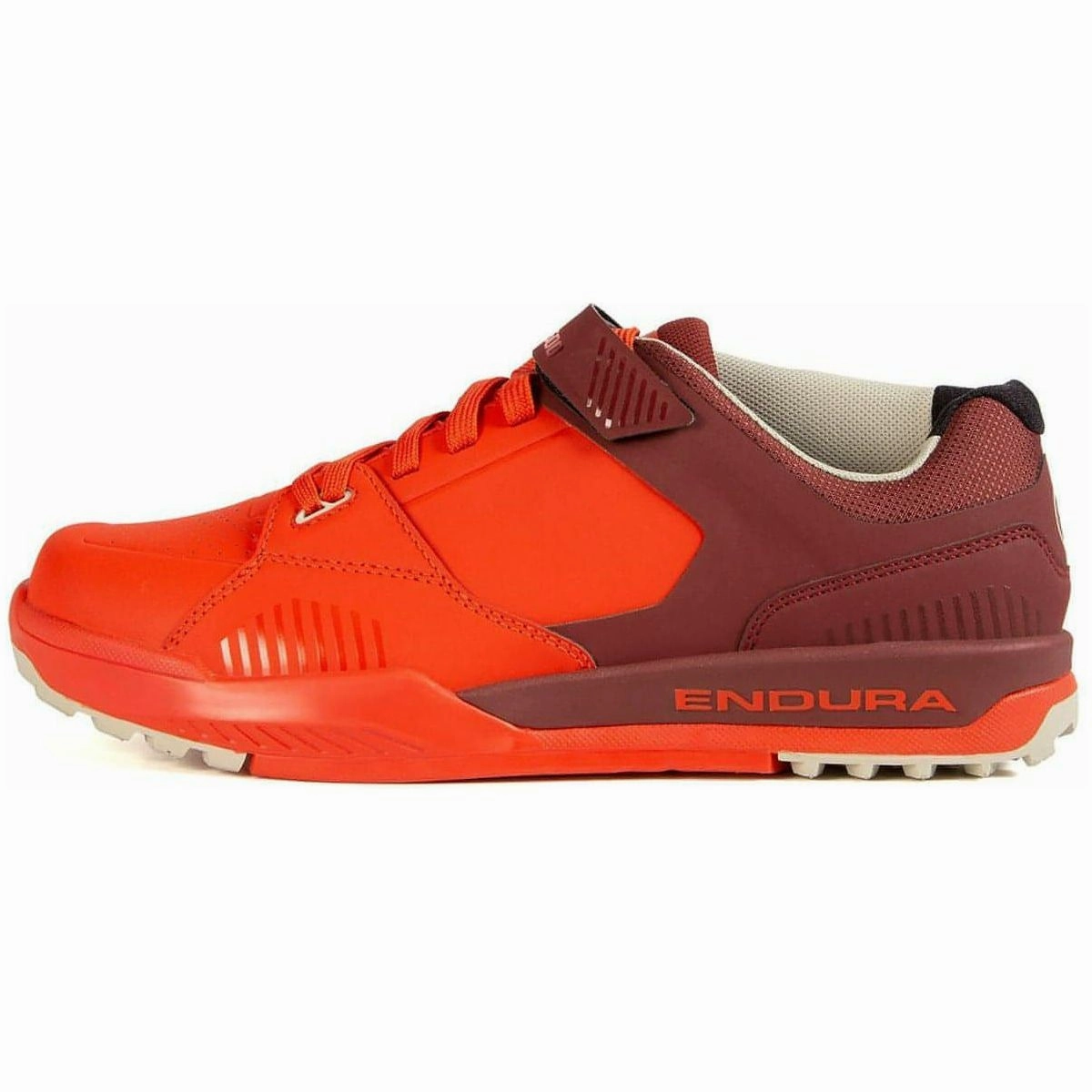 Hyper Elastic Platform Stylish Pick Endura MT500 Burner Clipless Mens MTB Cycling Shoes - Red