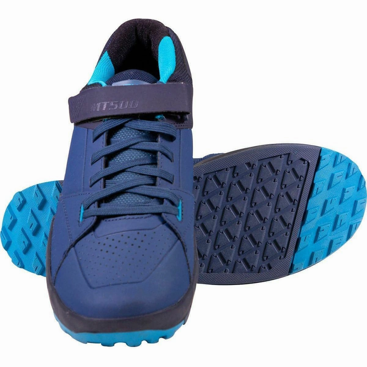 Street traction Endura MT500 Burner Flat Mens MTB Cycling Shoes - Navy