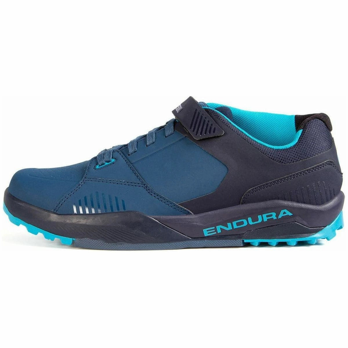 Shock Diffusion Pad Endura MT500 Burner Flat Mens MTB Cycling Shoes - Navy